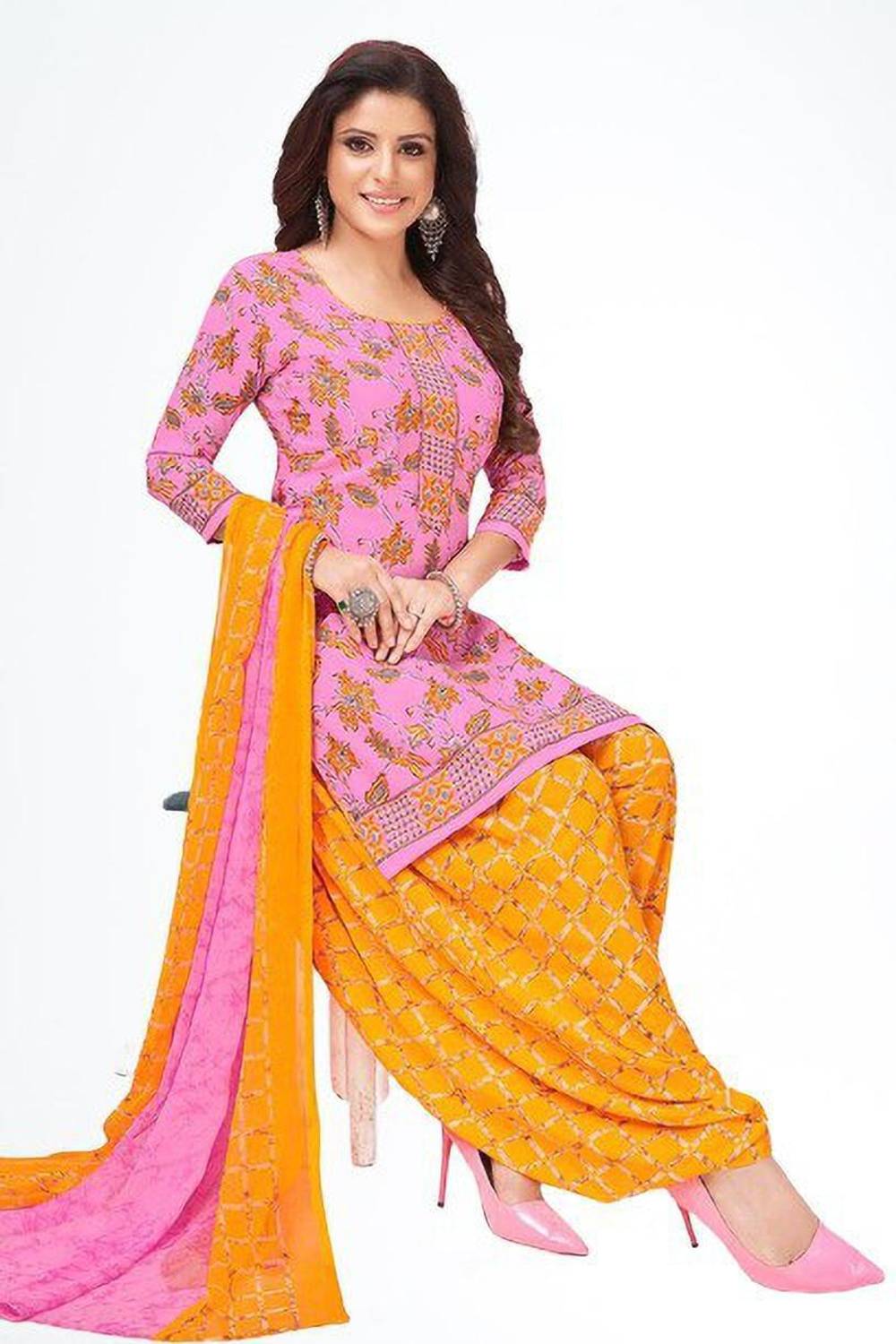 Alexander Crepe Printed Salwar Suit Material