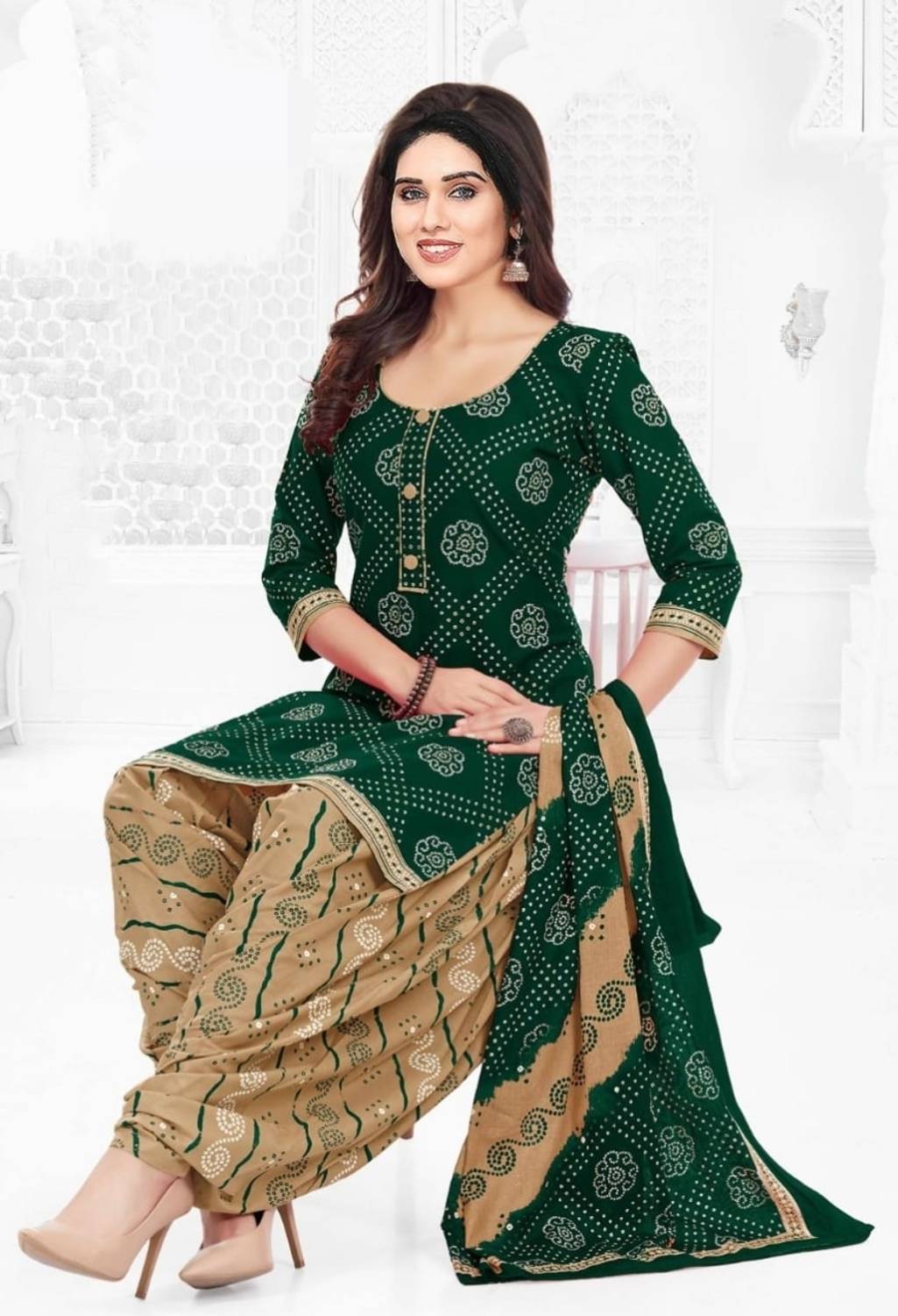 Aagam Crepe Printed Salwar Suit Material