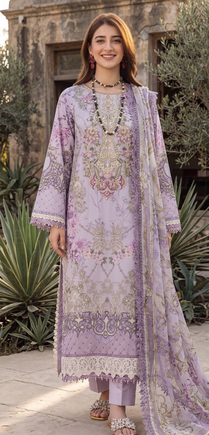 Image of HouseofRosaniya Pure Cotton Printed Salwar Suit Material