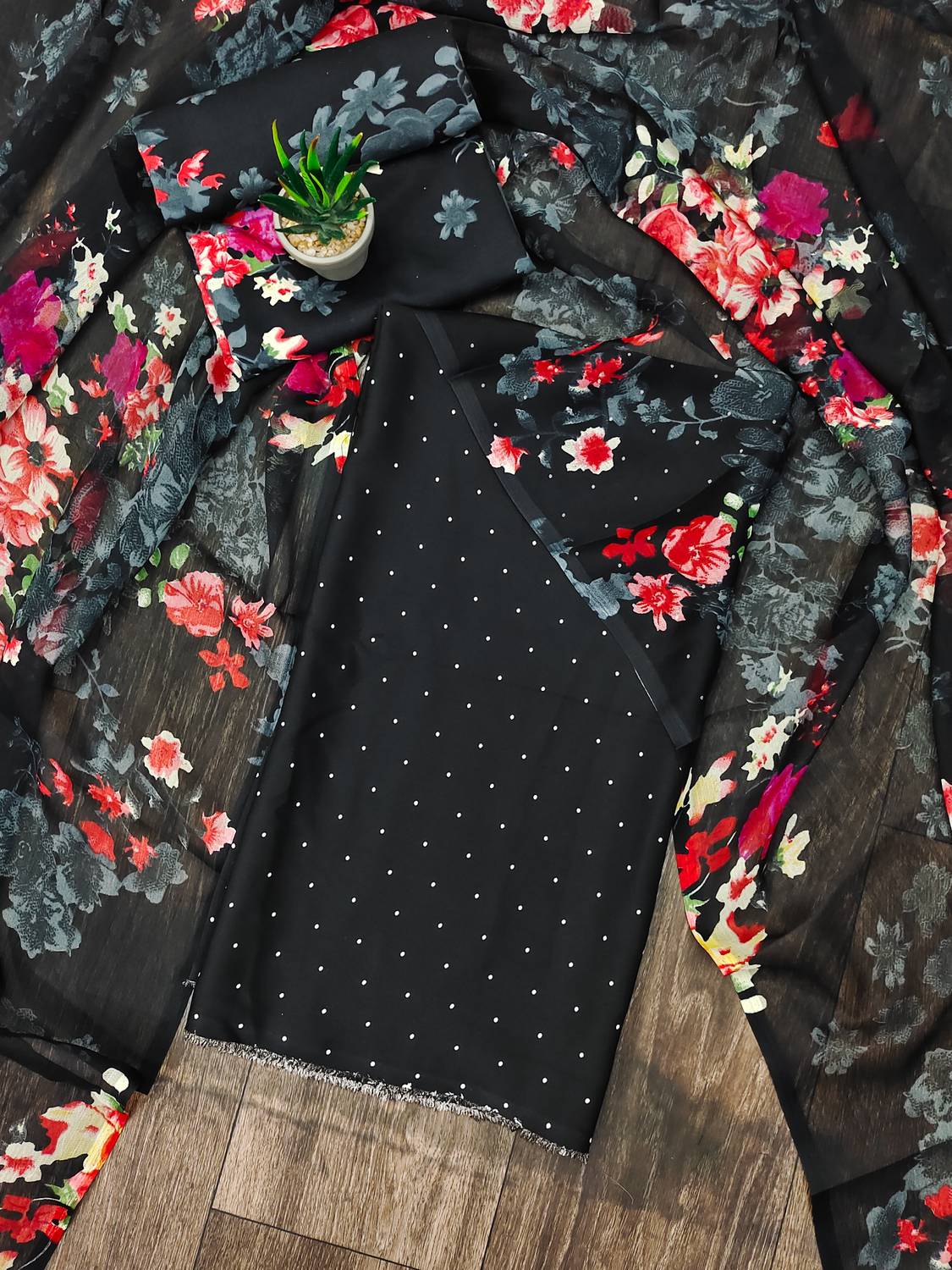 ANAND Crepe Printed Salwar Suit Material