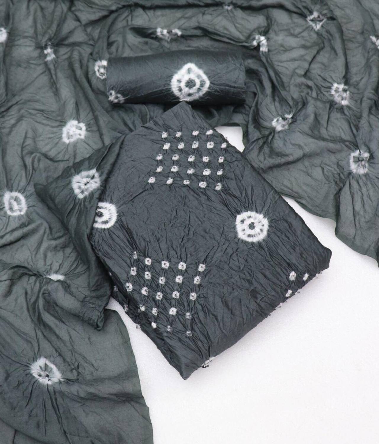 IshwarCreation Cotton Blend Salwar Suit Material - Image 1