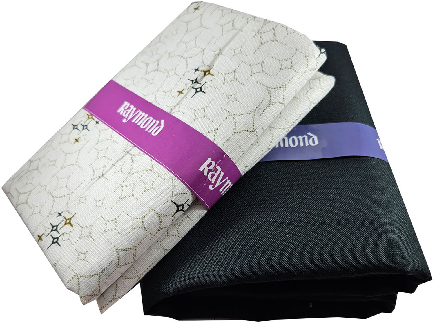 Image of Raymond Cotton Blend Printed Shirt & Trouser Fabric