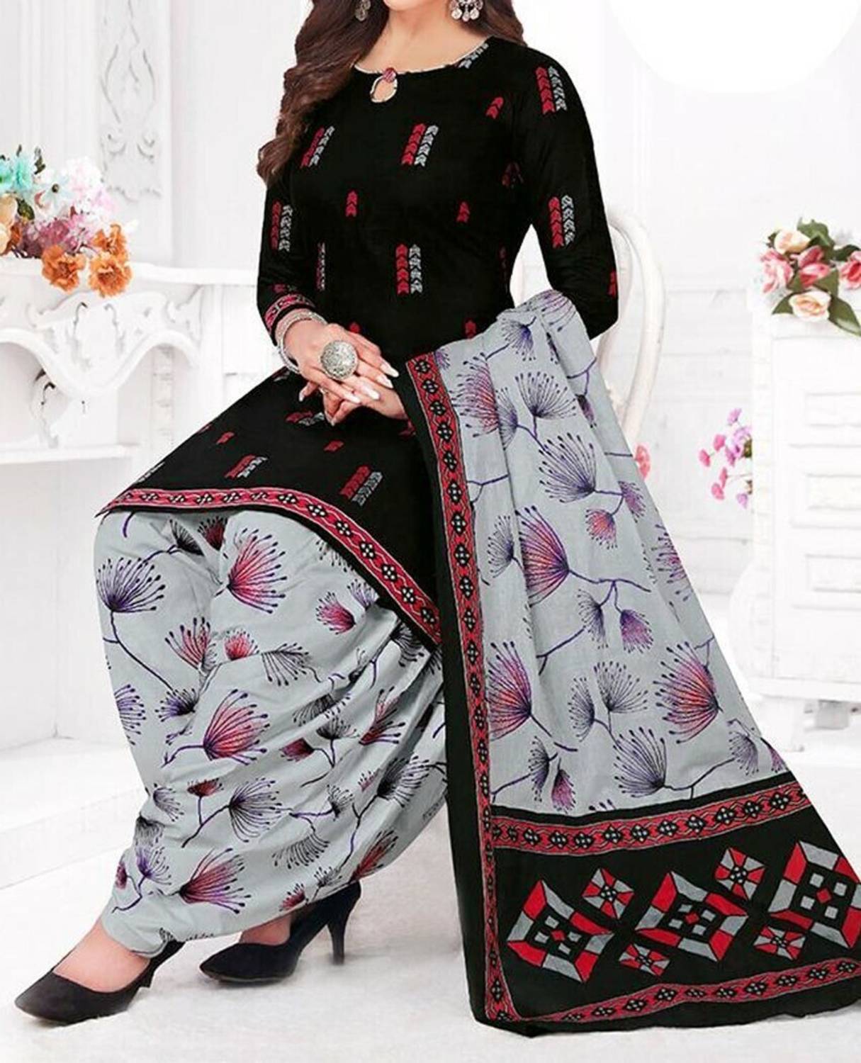 Alexander Crepe Printed Salwar Suit Material
