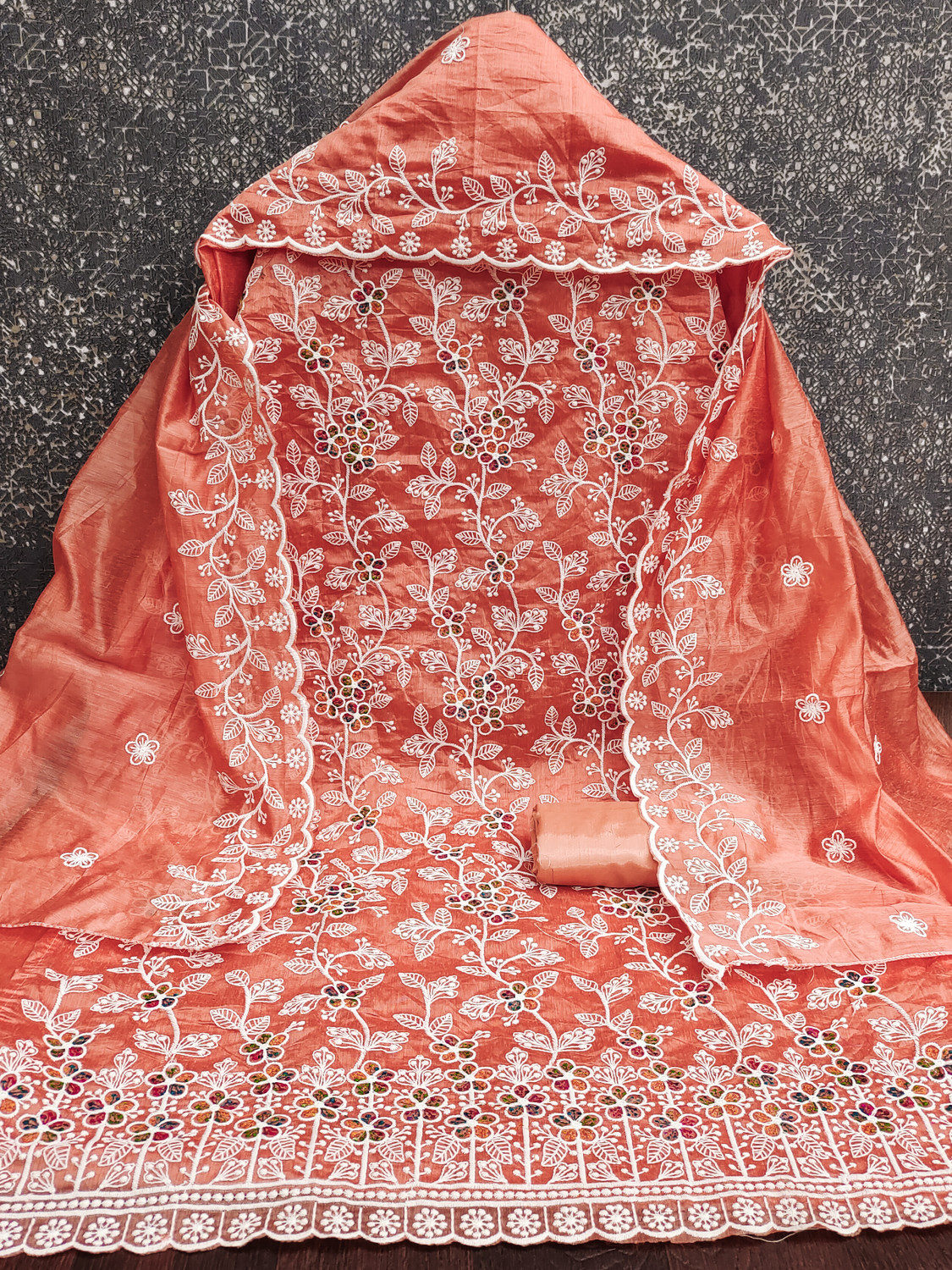 Image of M FASHION Cotton Blend Embroidered Salwar Suit Material