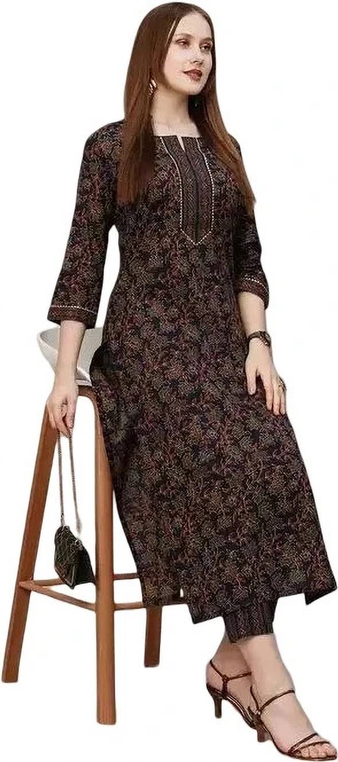 BAMLIZA WEAR Women Kurti Pant Set