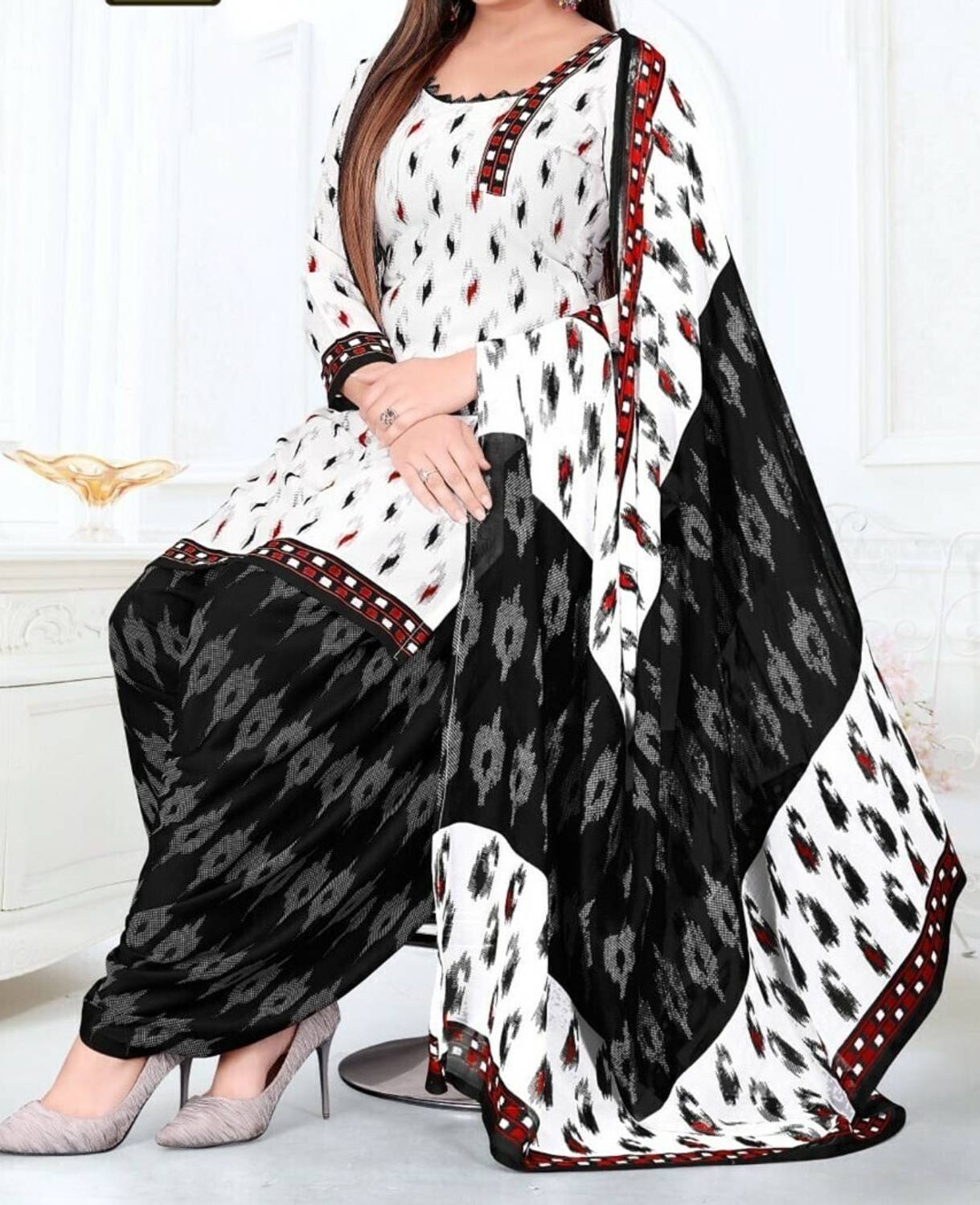 Amazia Crepe Printed Salwar Suit Material