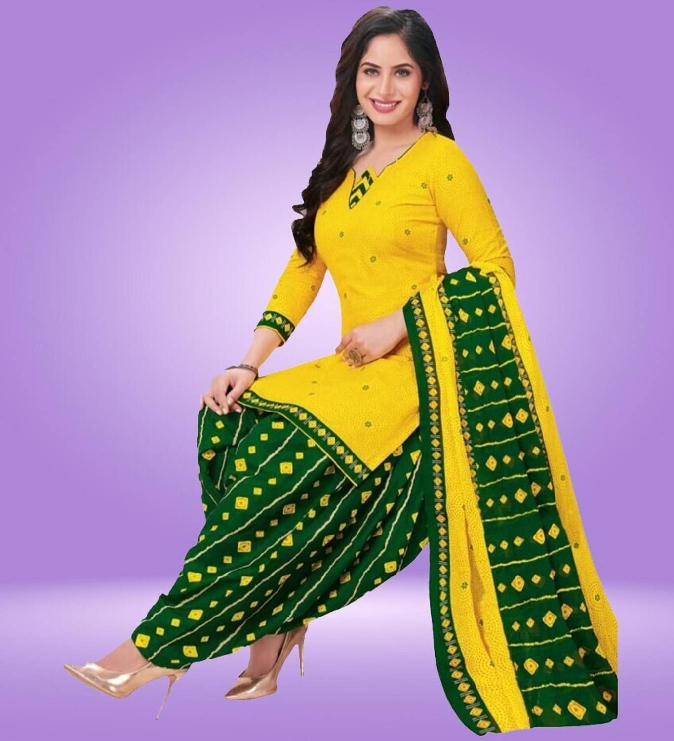 BHUMIKA CREATION Crepe Paisley Salwar Suit Material
