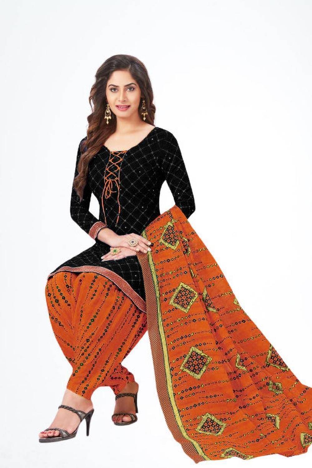 Amazia Crepe Printed Salwar Suit Material