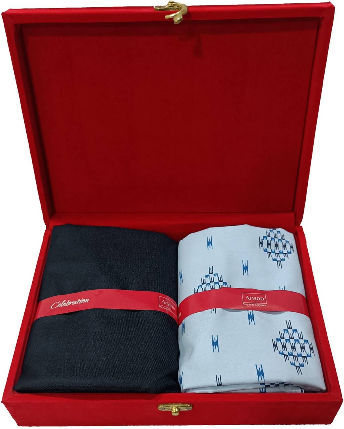 Arvind Polycotton Printed Shirt & Trouser Fabric