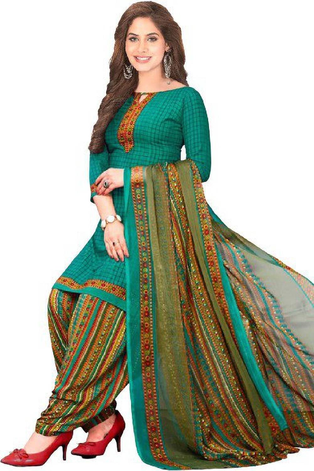 Amazia Crepe Printed Salwar Suit Material