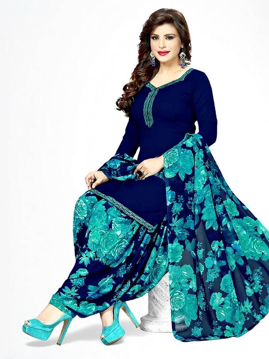 Alexander Crepe Paisley Salwar Suit Material