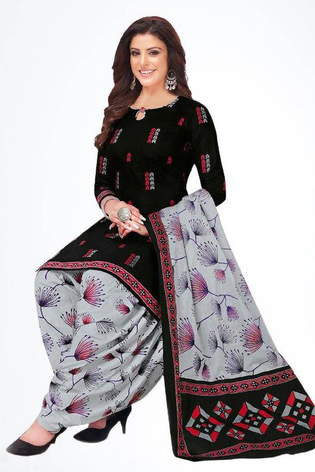Alexander Crepe Paisley Salwar Suit Material