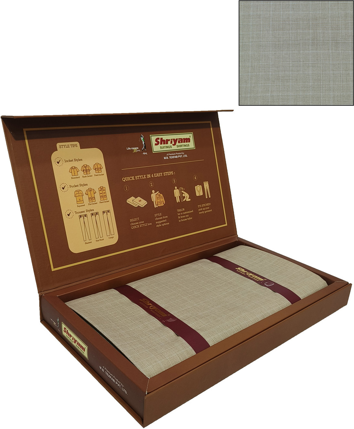 Shriyam Polycotton Solid Safari Fabric