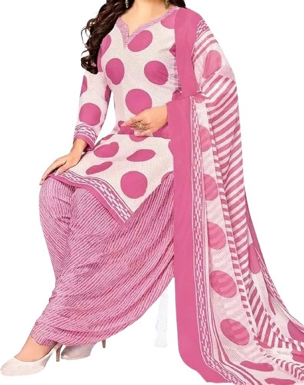 The Aumki Crepe Printed Salwar Suit Material