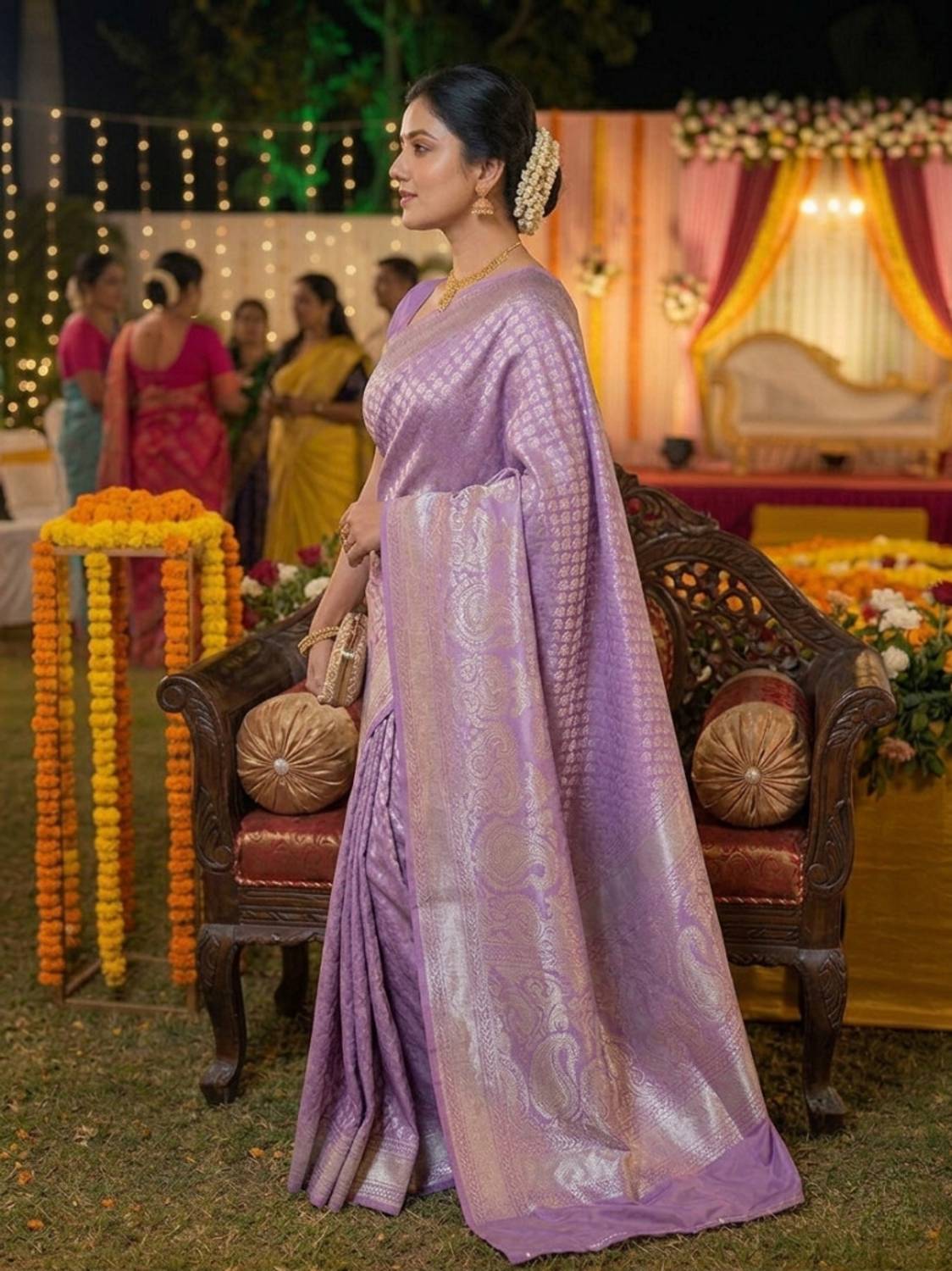 ANUVRATA Jacquard Printed Multi-purpose Fabric