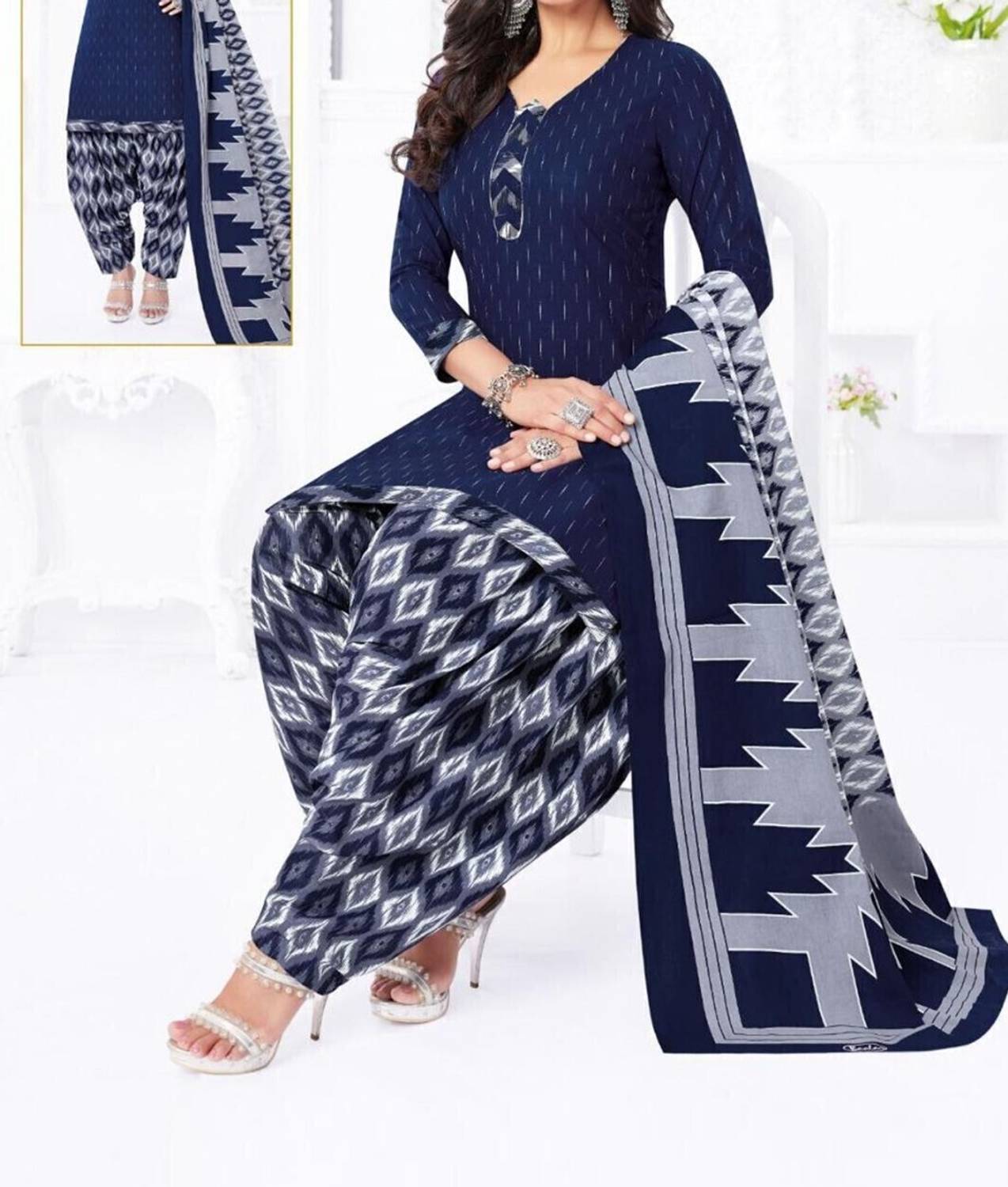 BHUMIKA CREATION Crepe Printed Salwar Suit Material