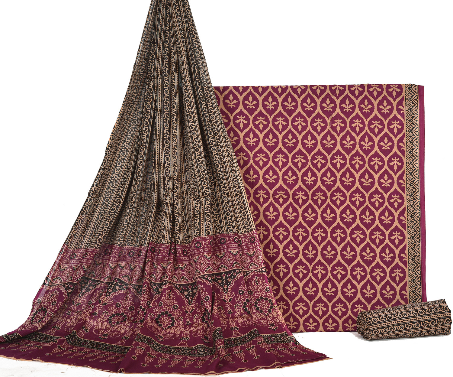 Image of Hastkala Pure Cotton Printed Salwar Suit Material