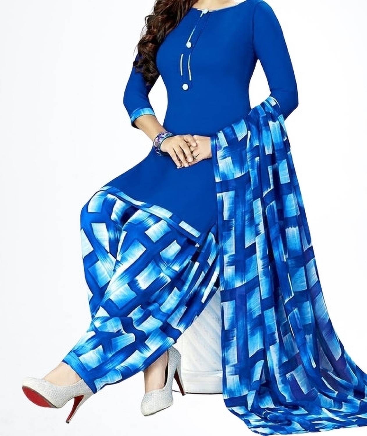 BHUMIKA CREATION Crepe Printed Salwar Suit Material