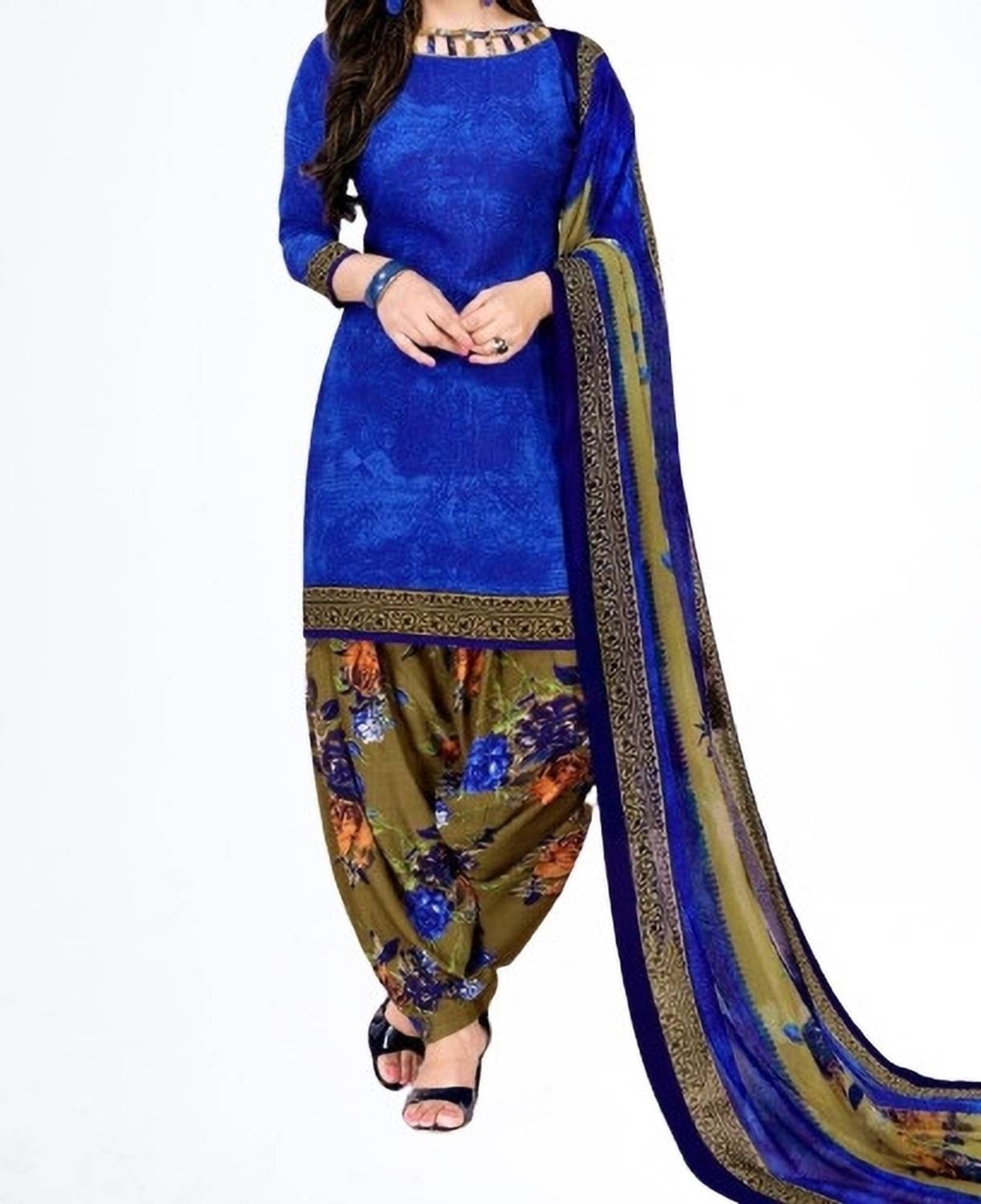 BHUMIKA CREATION Crepe Solid, Self Design Salwar Suit Material