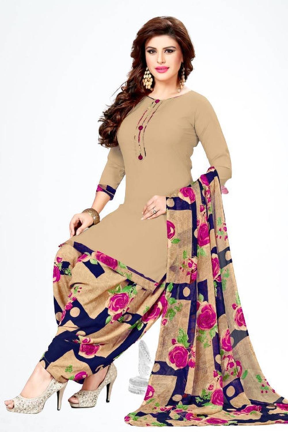 BHUMIKA CREATION Crepe Printed Salwar Suit Material