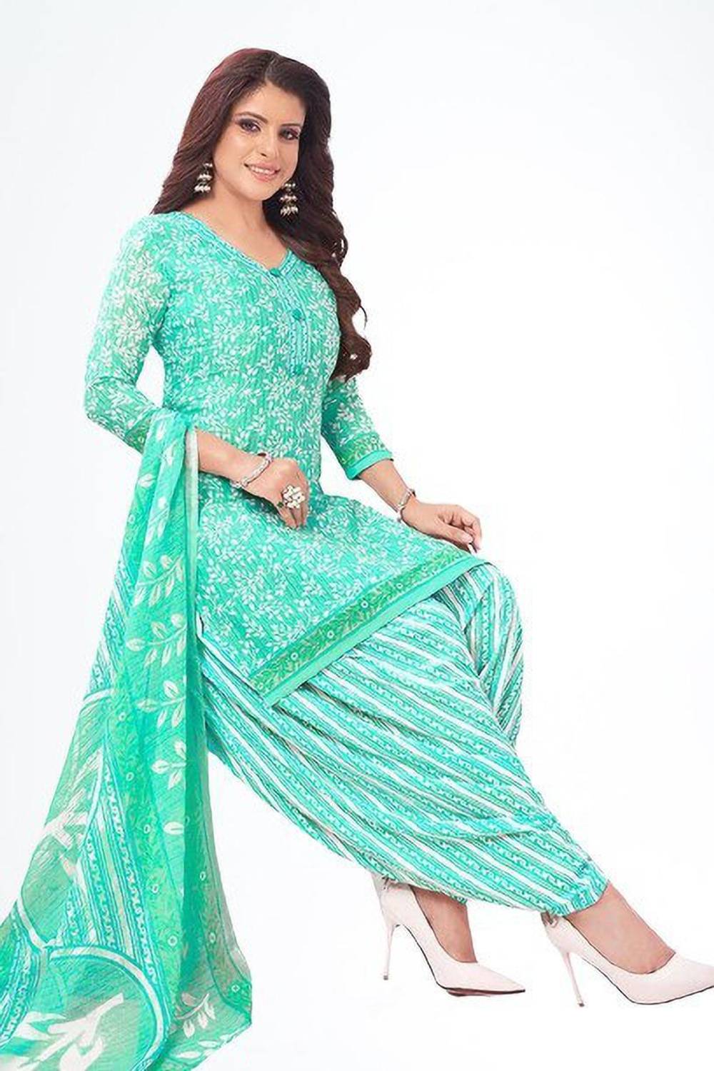 Alexander Crepe Printed Salwar Suit Material