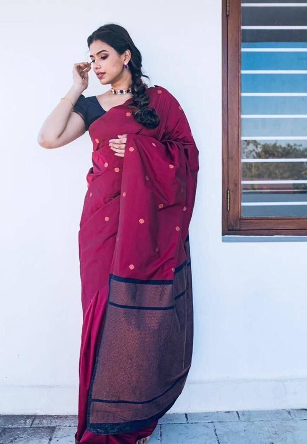 ORGANZA Jacquard Printed Blouse Material