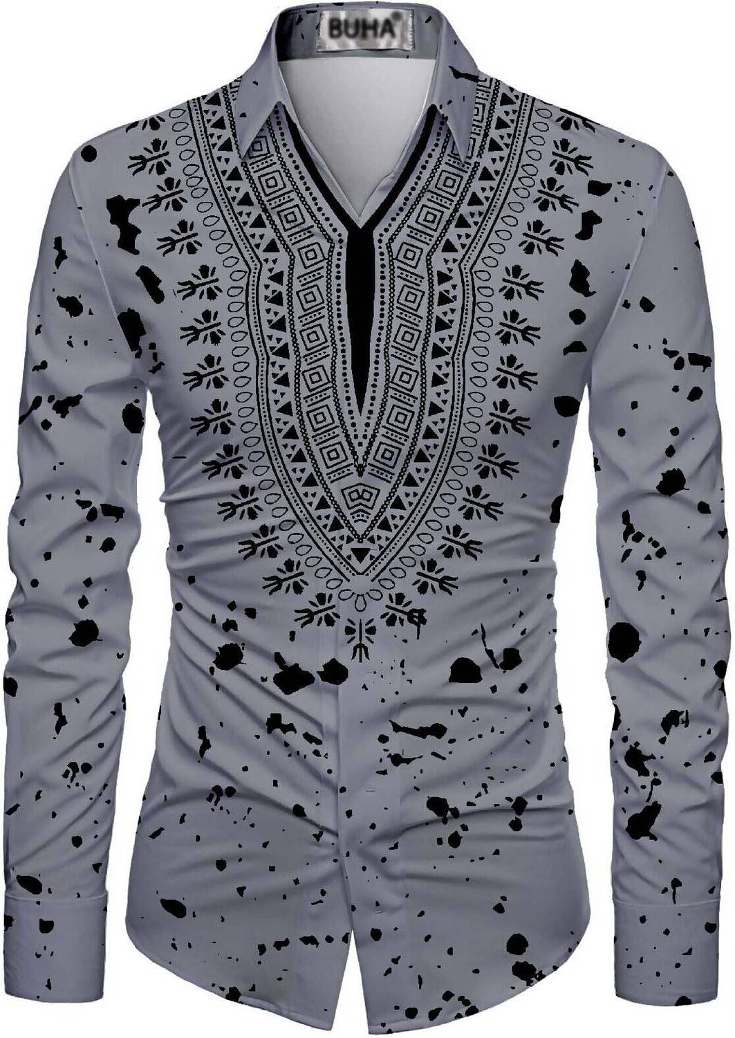 BuhaTrade Cotton Blend Printed Shirt Fabric