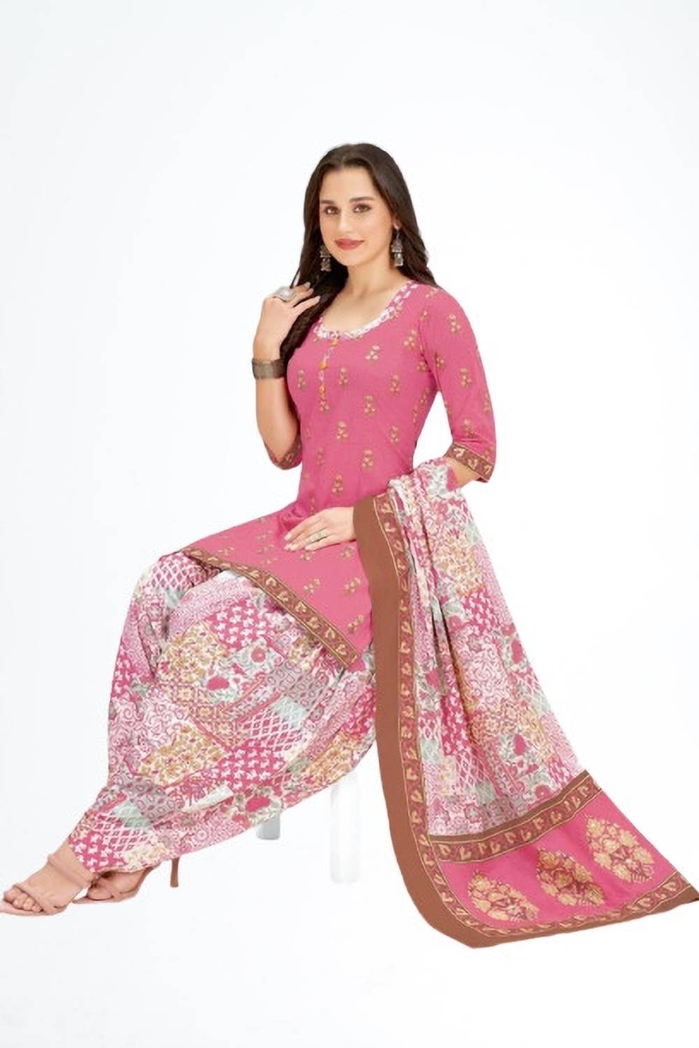 Amazia Crepe Printed Salwar Suit Material