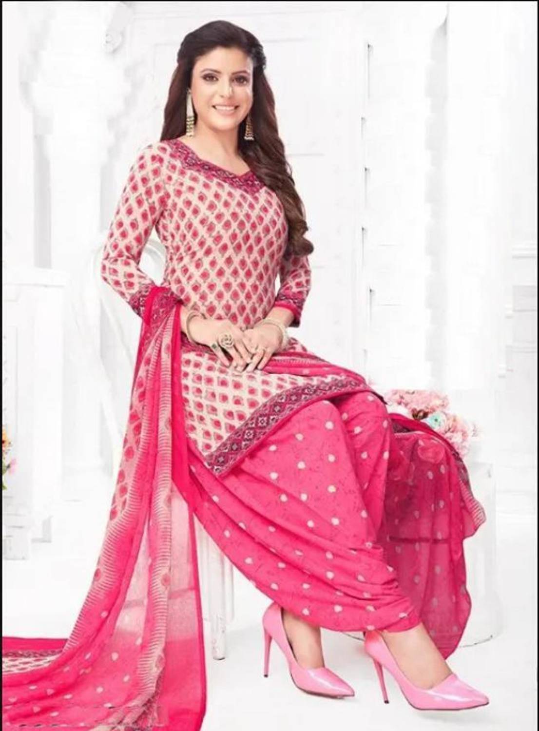 Caoimhe Crepe Printed Salwar Suit Material