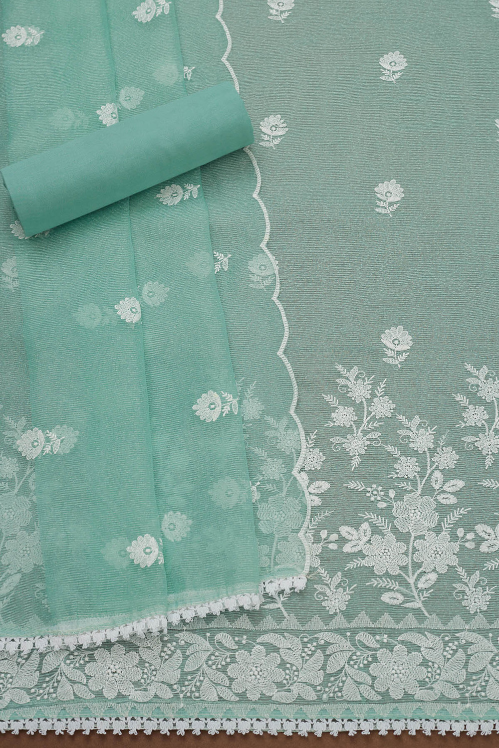 Image of soch Cotton Blend Embroidered Salwar Suit Material