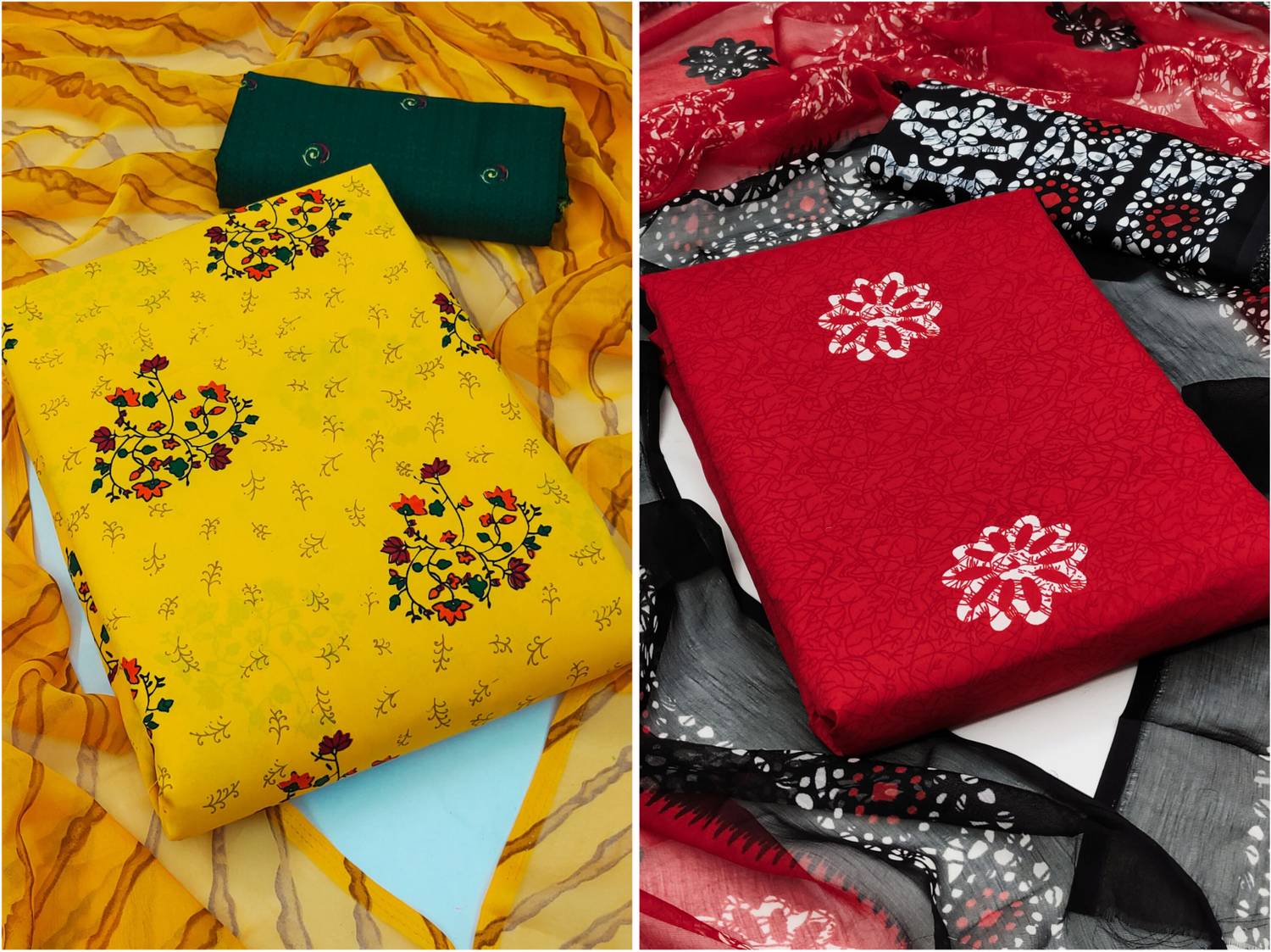 ANAND Crepe Printed Salwar Suit Material