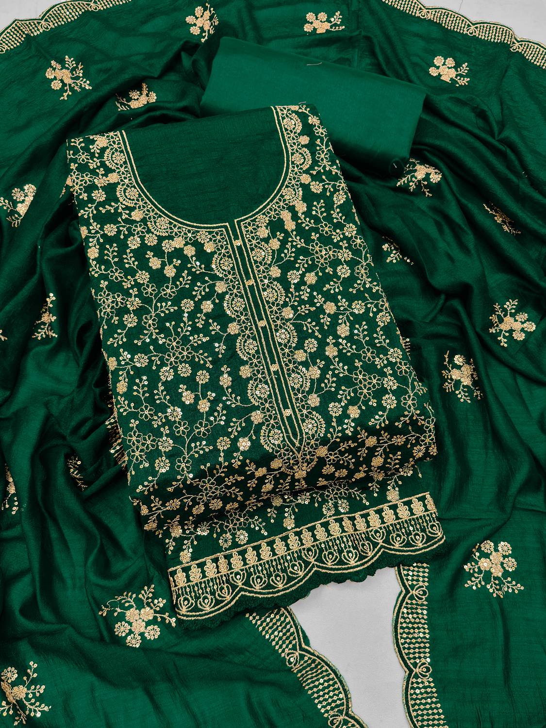 BHURAKHIYA Cotton Silk Embroidered Salwar Suit