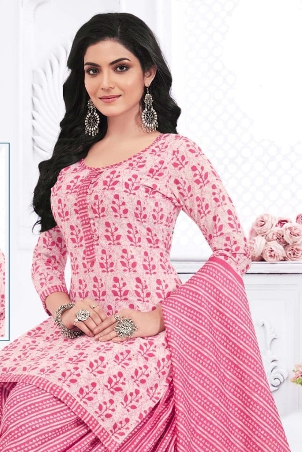 Image of SEWDHAGA Printed Kurta, Salwar & Dupatta Set