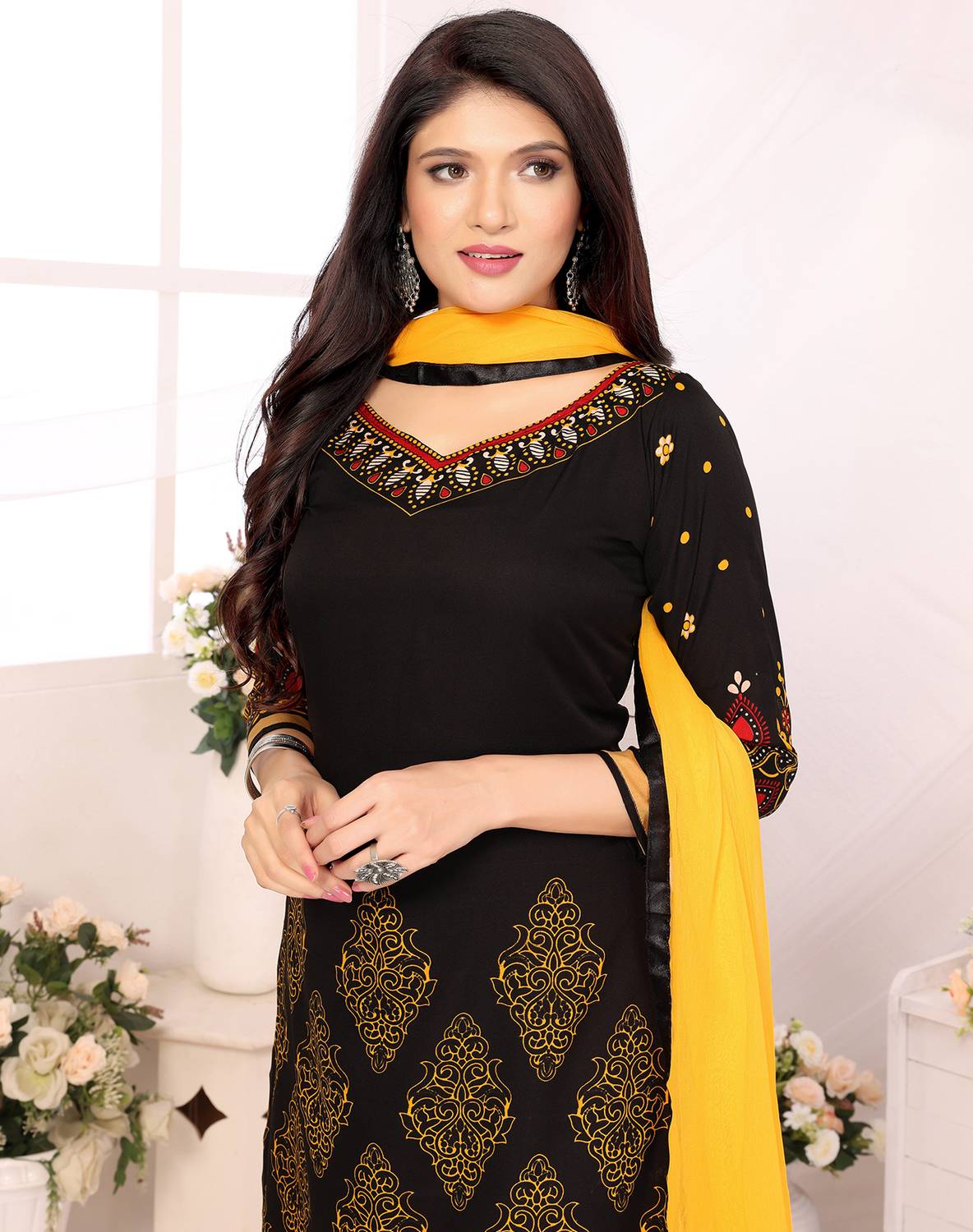 Caoimhe Crepe Printed Salwar Suit Material
