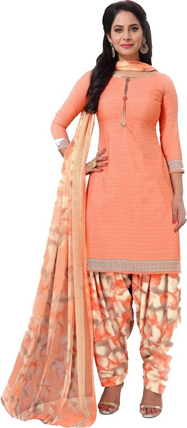 Aagam Crepe Printed Salwar Suit Material