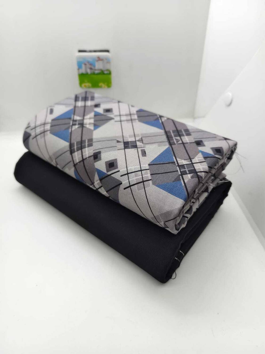 ADITYAENTERPRISE Cotton Blend Graphic Print Shirt & Trouser Fabric