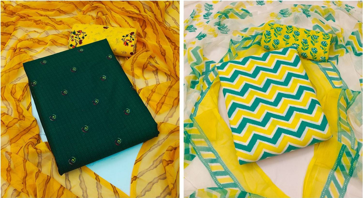 ANAND Pure Cotton Printed Salwar Suit Material