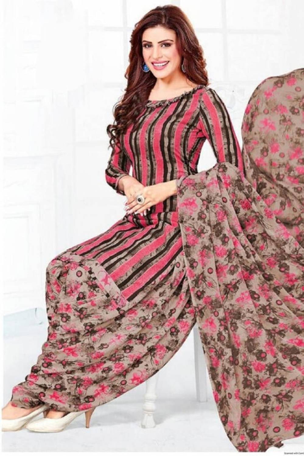 Bhavya Fashion Crepe Printed Salwar Suit Material