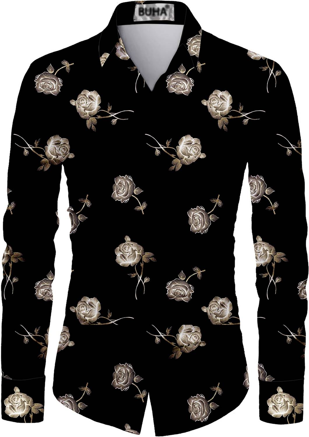 BDR ENTERPRISE Unstitched Cotton Blend Shirt Fabric Printed