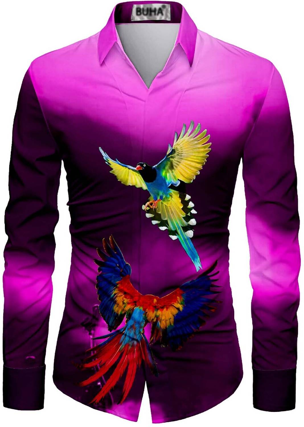 BuhaTrade Cotton Blend Printed Shirt Fabric