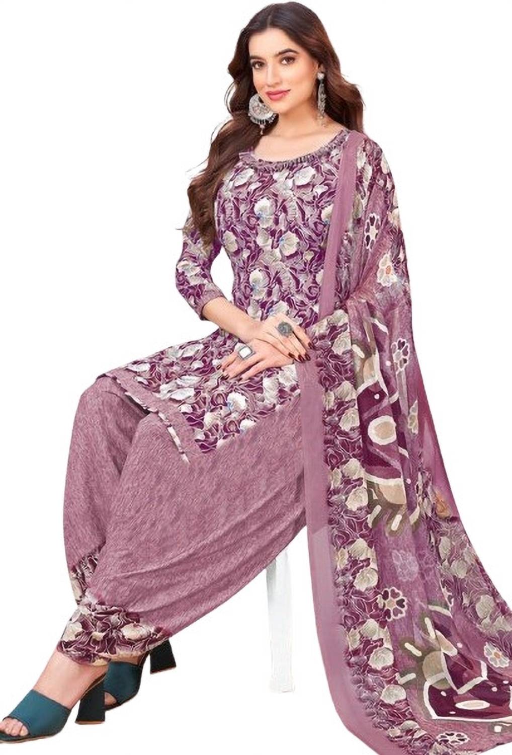 Agastya Crepe Printed Salwar Suit Material