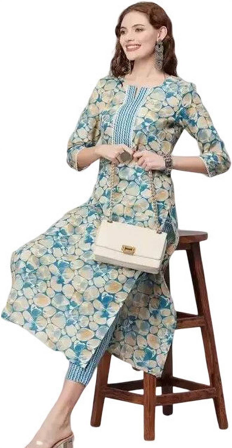BAMLIZA WEAR Women Kurti Pant Set