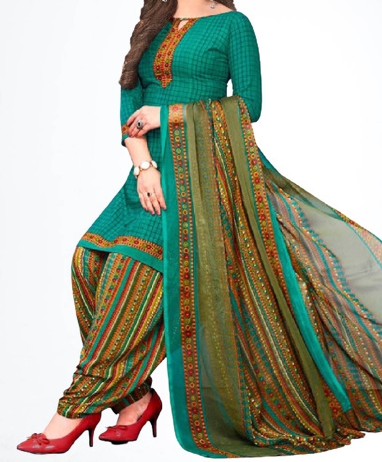 Agastya Crepe Paisley Salwar Suit Material