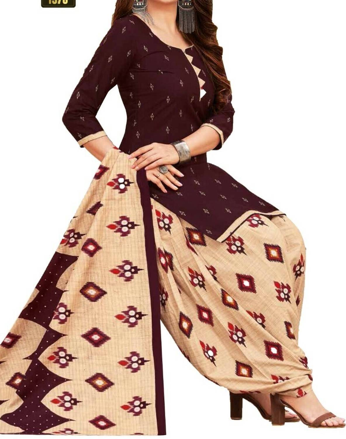 Agastya Crepe Printed Salwar Suit Material