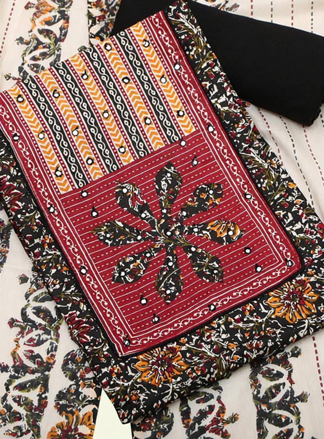 krishna boutique Pure Cotton Printed Salwar Suit Material