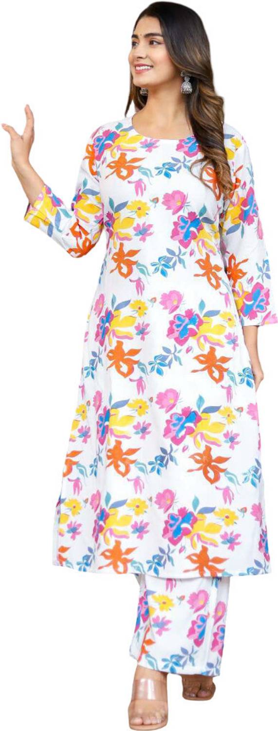 BAMSOM WEAR Women Kurti Pant Set