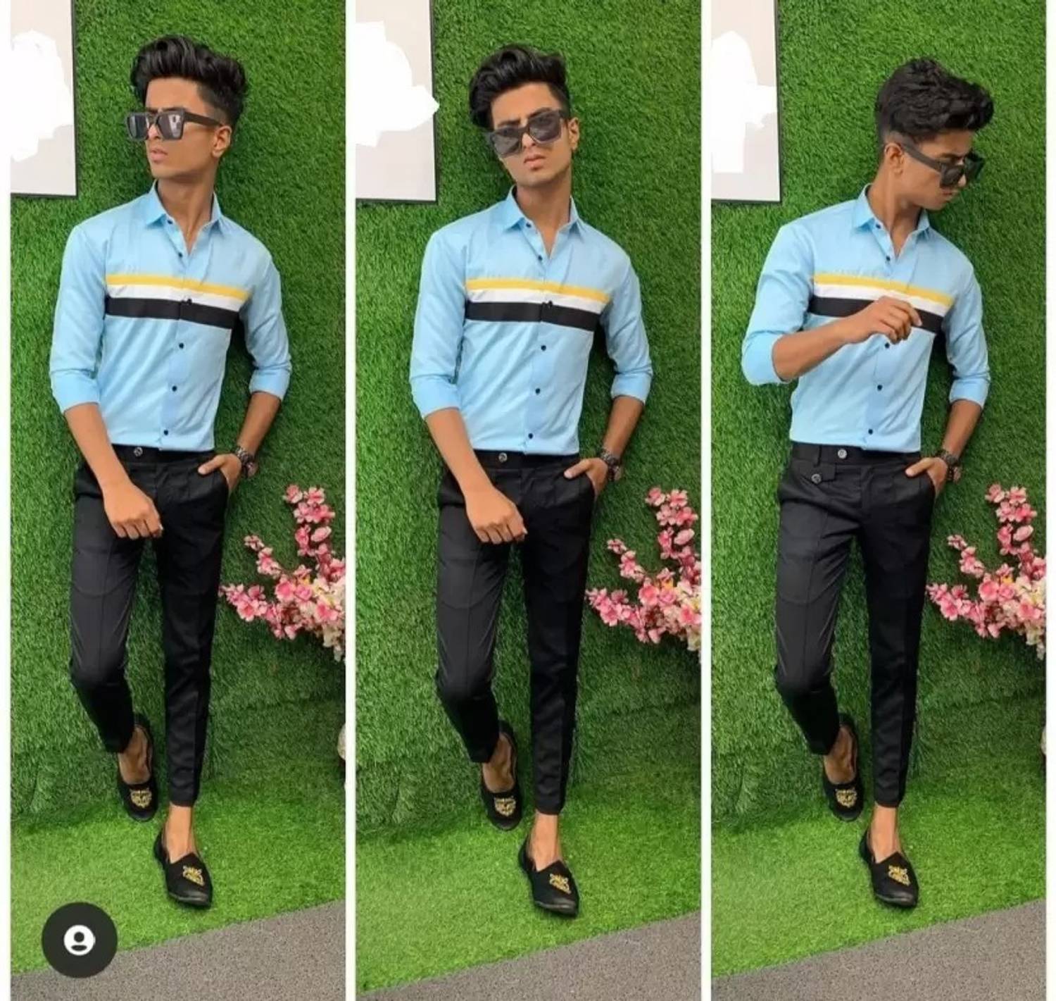 Rbb Polycotton Colorblock Shirt & Trouser Fabric