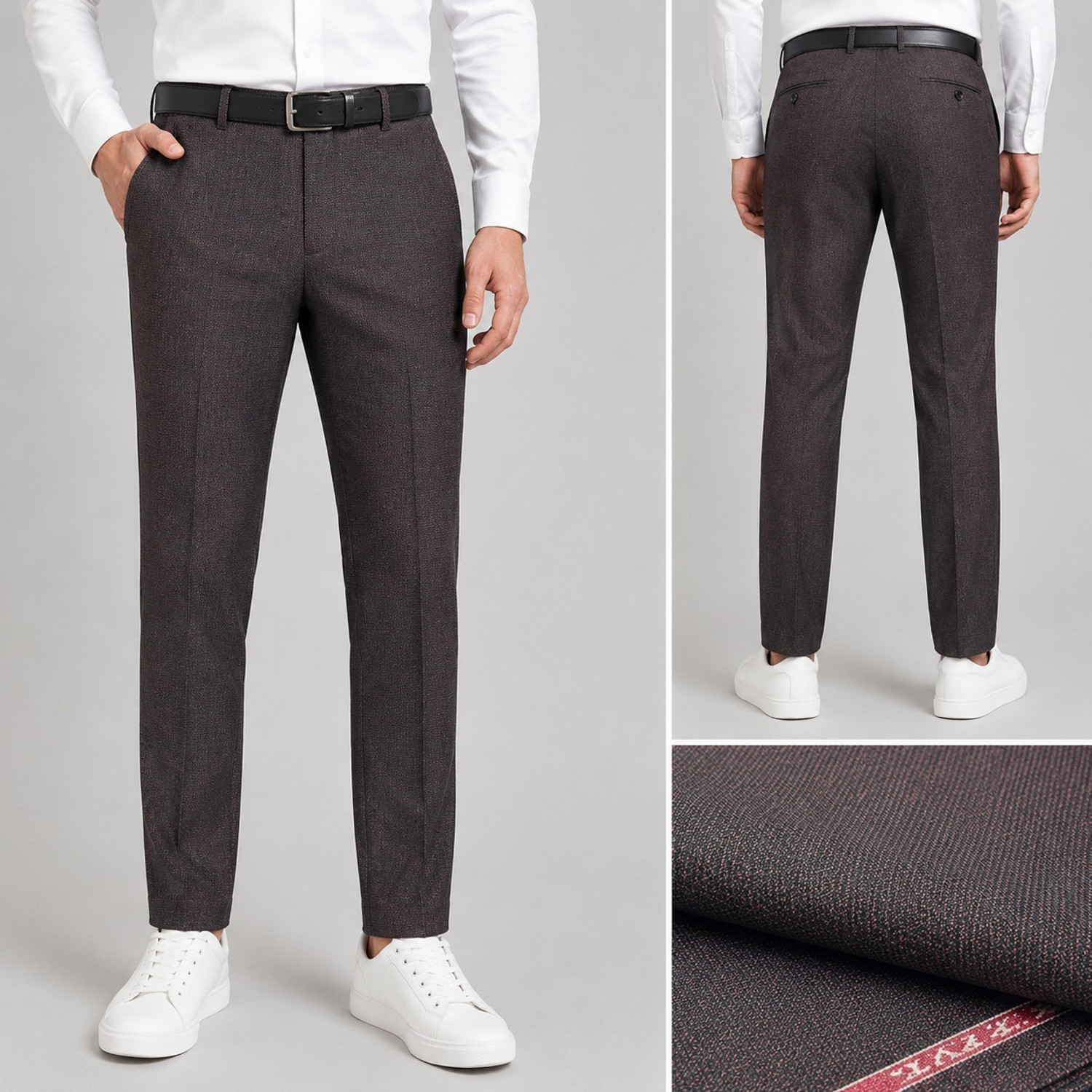Image of VIMAL SUITING Polycotton Solid Trouser Fabric
