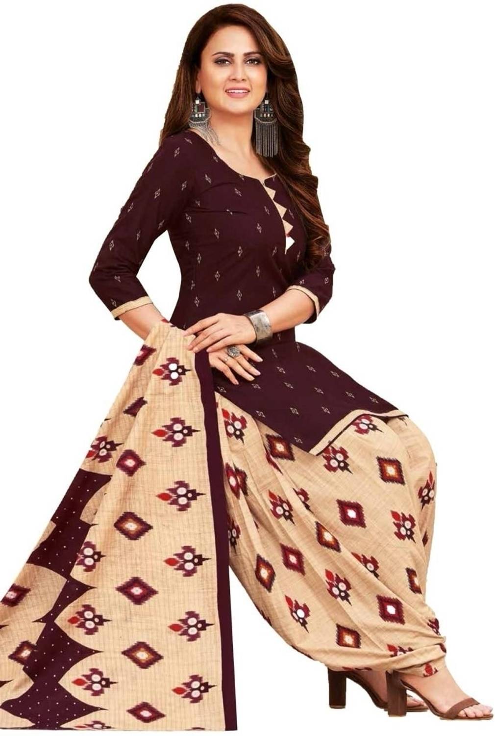 BHUMIKA CREATION Crepe Printed Salwar Suit Material