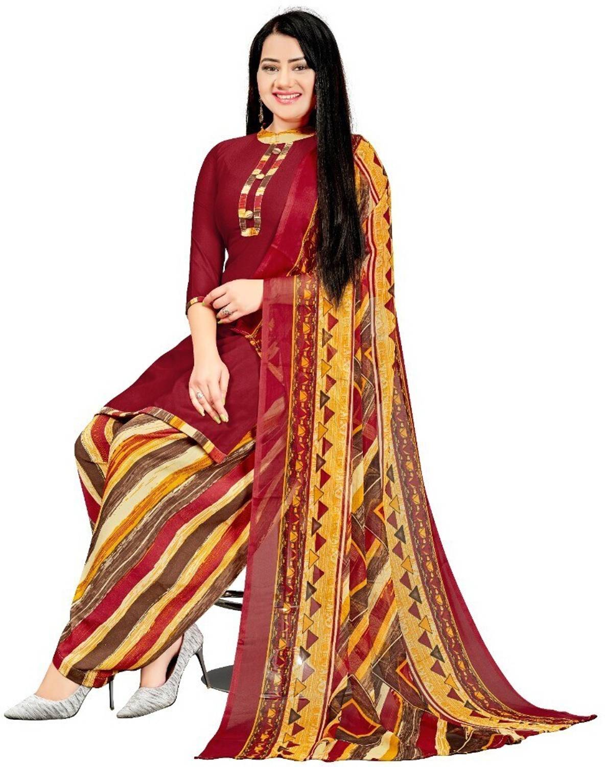 Alexander Crepe Printed Salwar Suit Material